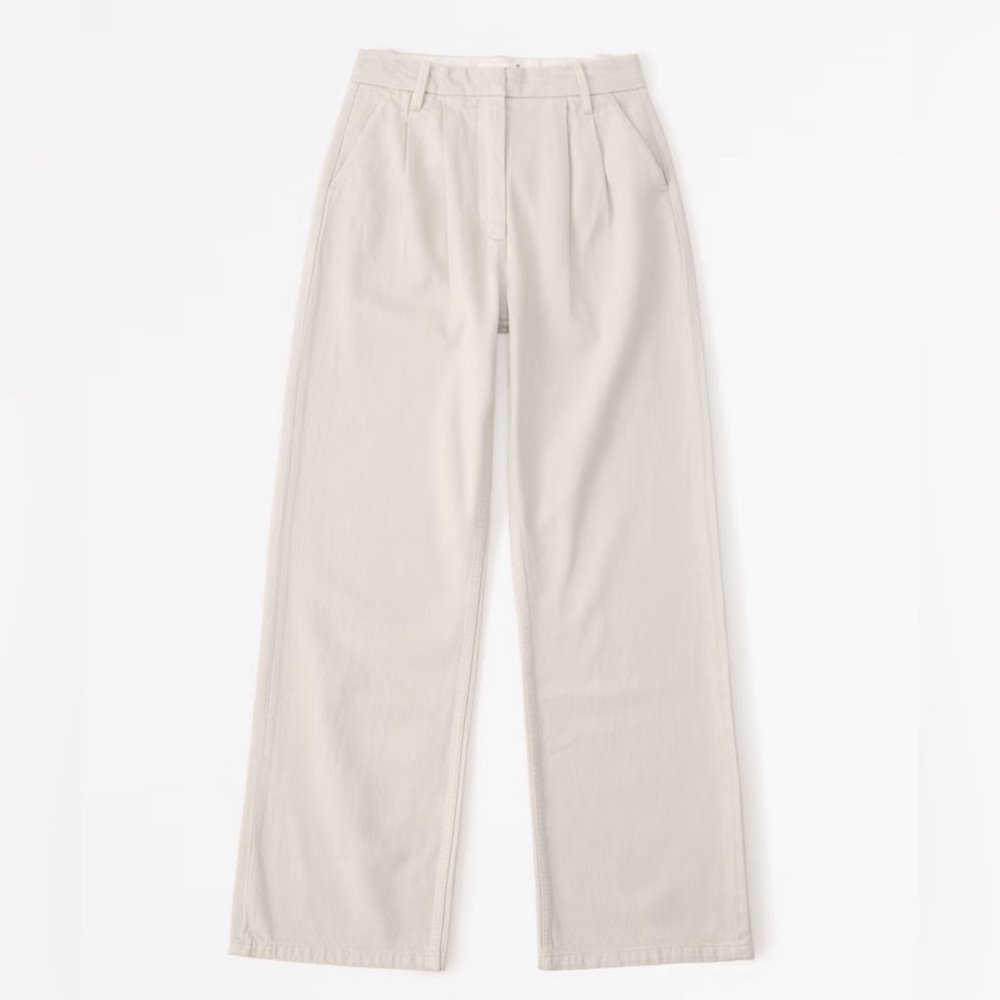 Abercrombie Curve Love Sloan Tailored Jean in Stone Denim, Size 27